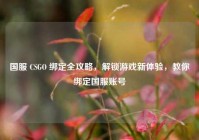 国服 CSGO 绑定全攻略，解锁游戏新体验，教你绑定国服账号