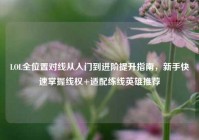 LOL全位置对线从入门到进阶提升指南，新手快速掌握线权+适配练线英雄推荐