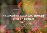 PUBG刀从冷板凳逆袭成战术王牌，近战体系进化之路及升级武器全览
