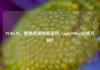 PUBG 99，绝地战场传奇密码，pubg9900gb价格几何？