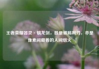 王者荣耀器灵·螭龙剑，既是破局利刃，亦是像素间藏着的人间烟火