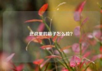 逆战里的箱子怎么捡？