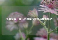 王者荣耀，太乙的暴脾气传奇与技能揭秘