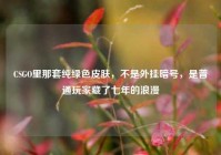 CSGO里那套纯绿色皮肤，不是外挂暗号，是普通玩家藏了七年的浪漫