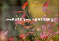 COD16玩法攻略与COD22 PS5作弊者问题揭秘
