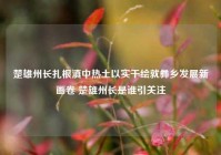 楚雄州长扎根滇中热土以实干绘就彝乡发展新画卷 楚雄州长是谁引关注