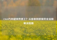 CSGO方向键突然罢工？从排查到修复的全流程解决指南