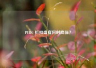 PUBG 折扣盛宴何时降临？
