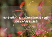 枪火格调兼具，和平精英高端英文ID命名逻辑、灵感参考与译名全指南