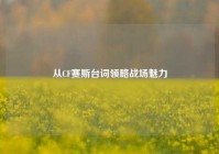 从CF赛斯台词领略战场魅力