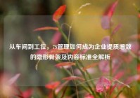 从车间到工位，7S管理如何成为企业提质增效的隐形骨架及内容标准全解析