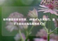 和平精英拍照全教程，3种模式+出片技巧，新手也能拍出海岛氛围感大片