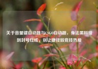 关于音量键自动跳与CSGO自动跳，身法黑科技到封号红线，别让捷径毁竞技热爱