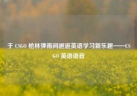 于 CSGO 枪林弹雨间邂逅英语学习新乐趣——CSGO 英语语音