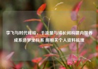 李飞与时代峰峻，于流量与成长间构建内娱养成系造梦坐标系 附相关个人资料梳理