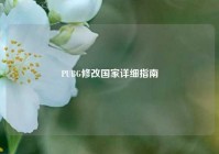 PUBG修改国家详细指南