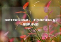 探秘CF手游家族模式，开启热血战斗新征程，解锁玩法秘籍