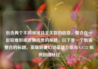 包含两个不同领域且无关联的信息，整合在一起较难形成逻辑连贯的标题，以下是一个勉强整合的标题，英雄联盟幻翎英雄介绍与 CA722 航班回国经过