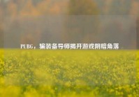 PUBG，骗装备导师揭开游戏阴暗角落
