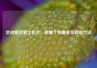 逆战幽灵骑士名片，荣耀个性象征及获取方法
