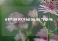 王者荣耀赛事奖项设置数量及显示问题探讨