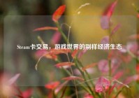 Steam卡交易，游戏世界的别样经济生态