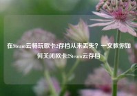 在Steam云畅玩欧卡2存档从未丢失？一文教你如何关闭欧卡2Steam云存档