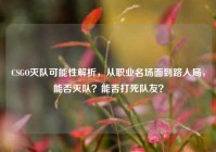 CSGO灭队可能性解析，从职业名场面到路人局，能否灭队？能否打死队友？