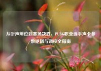 从听声辨位到赛场决胜，PUBG职业选手声卡参数逻辑与调校全指南