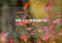 揭秘LOL钻石界面设置方法