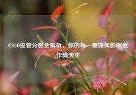 CSGO监管分数全解析，你的每一票如何影响反作弊天平