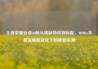 王者荣耀安卓60帧从稀缺特权到标配，MOBA手游流畅度进化下的体验实测