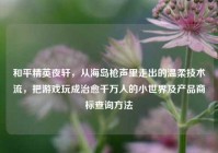 和平精英夜轩，从海岛枪声里走出的温柔技术流，把游戏玩成治愈千万人的小世界及产品商标查询方法