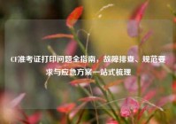 CF准考证打印问题全指南，故障排查、规范要求与应急方案一站式梳理
