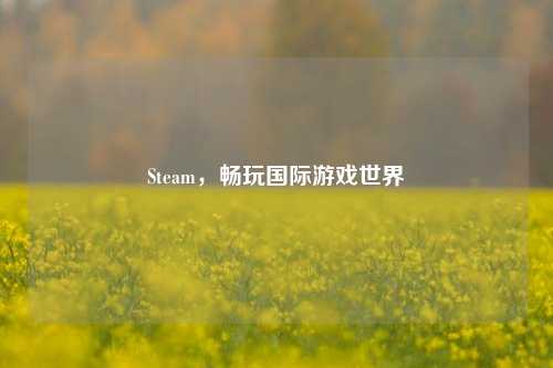 Steam，畅玩国际游戏世界