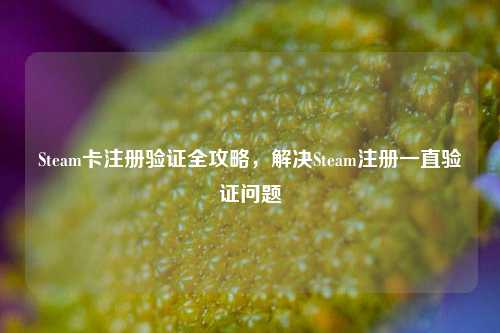 Steam卡注册验证全攻略,解决Steam注册一直验证问题
