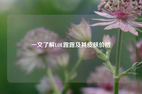 一文了解LOL露露及其皮肤价格