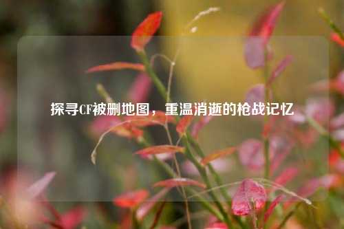探寻CF被删地图，重温消逝的枪战记忆