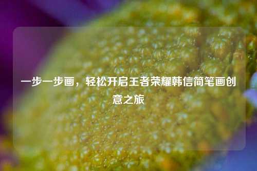 一步一步画，轻松开启王者荣耀韩信简笔画创意之旅