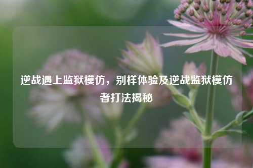 逆战遇上监狱模仿，别样体验及逆战监狱模仿者打法揭秘