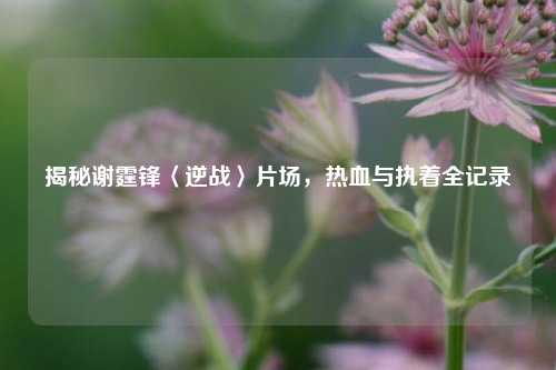 揭秘谢霆锋〈逆战〉片场,热血与执着全记录