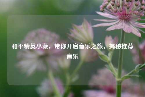 和平精英小薇,带你开启音乐之旅,揭秘推荐音乐