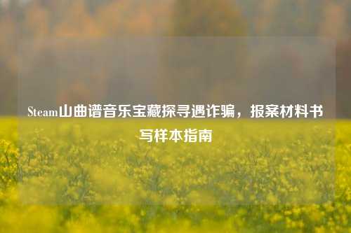 Steam山曲谱音乐宝藏探寻遇诈骗，报案材料书写样本指南