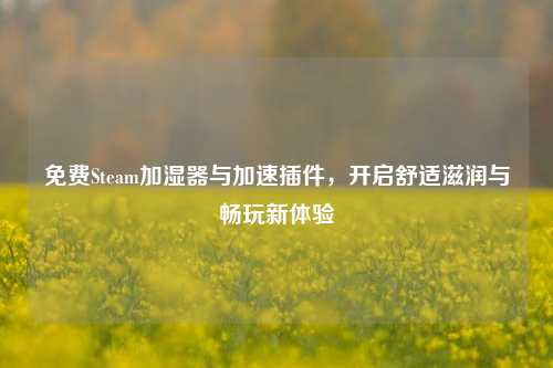 免费Steam加湿器与加速插件，开启舒适滋润与畅玩新体验