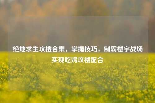 绝地求生攻楼合集,掌握技巧,制霸楼宇战场实现吃鸡攻楼配合
