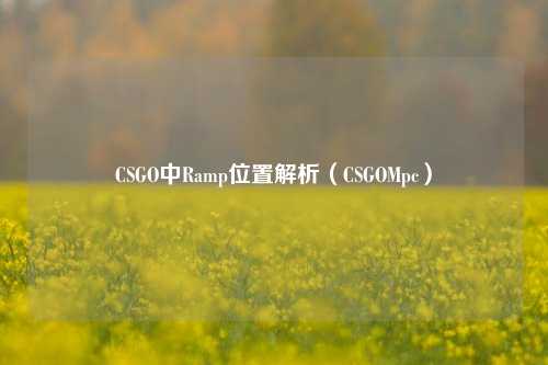 CSGO中Ramp位置解析(CSGOMpc)