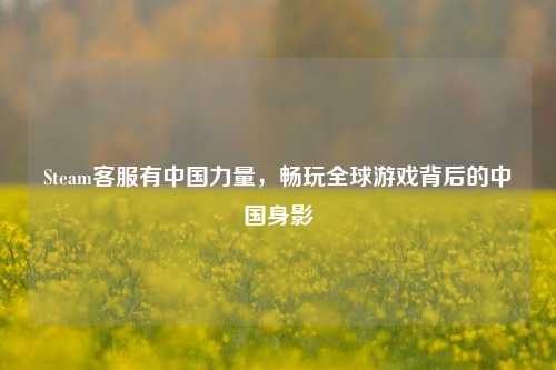 Steam客服有中国力量,畅玩全球游戏背后的中国身影