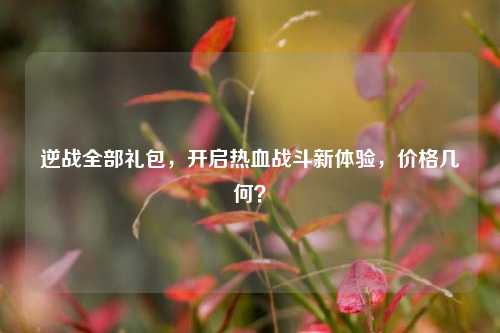 逆战全部礼包,开启热血战斗新体验,价格几何?