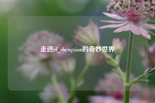 走进cf_shengxian的奇妙世界