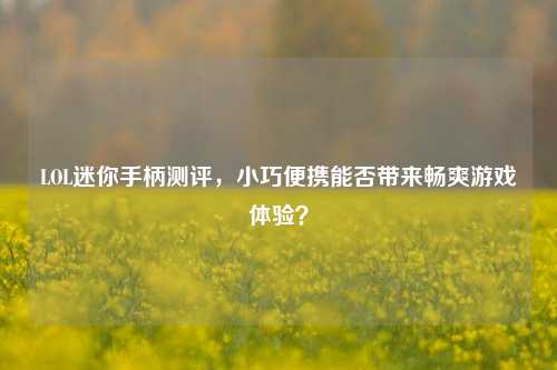 LOL迷你手柄测评，小巧便携能否带来畅爽游戏体验？